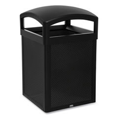 TAILOR Decorative Outdoor Waste Receptacle Frames, 41 gal, Metal, Black